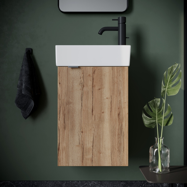 Тумба под раковину Sancos  Mini MN35EGR дуб галифакс натуральный